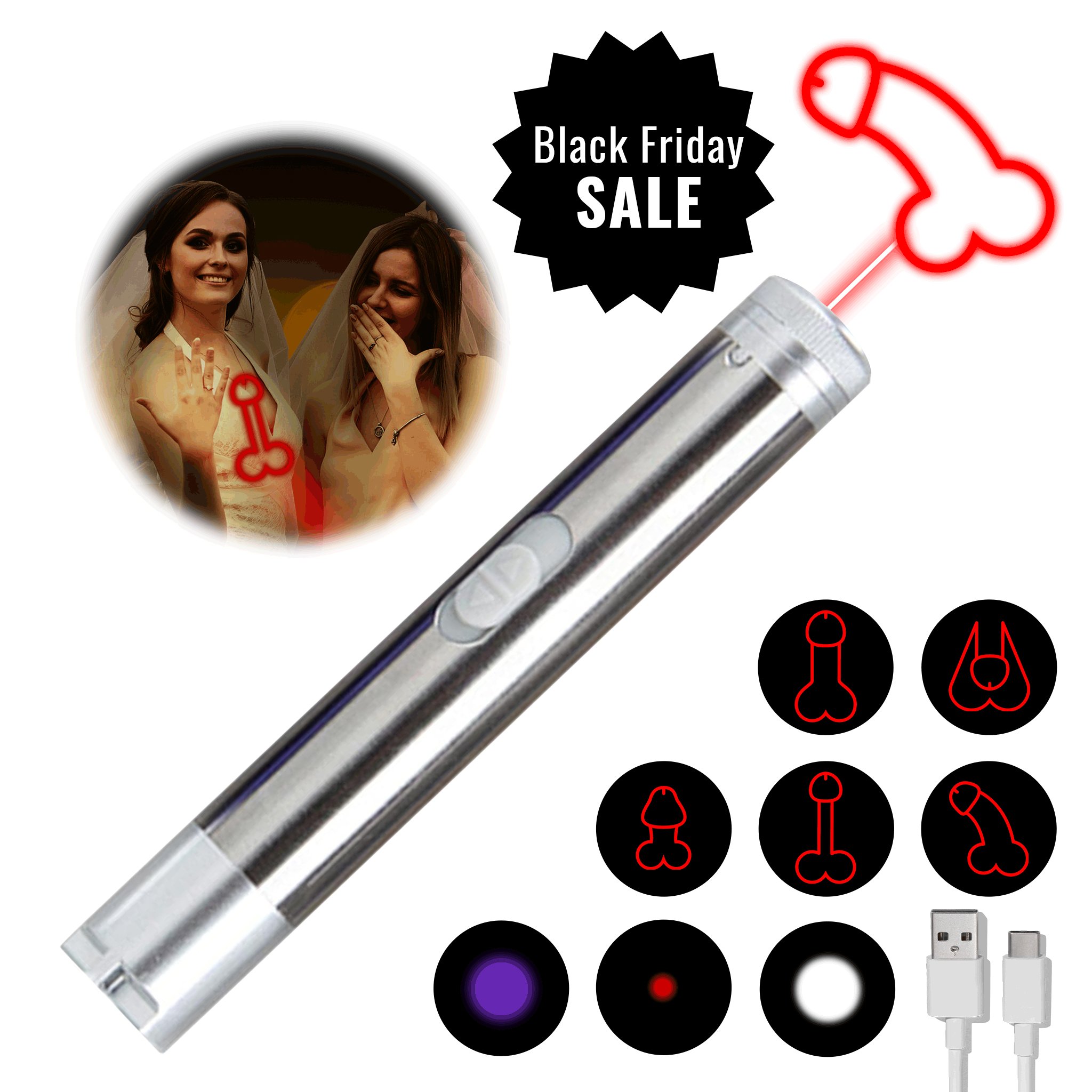 ⚡This Week's Special Offer 59% OFF😂Funny Dick Projecting Laser Pointer