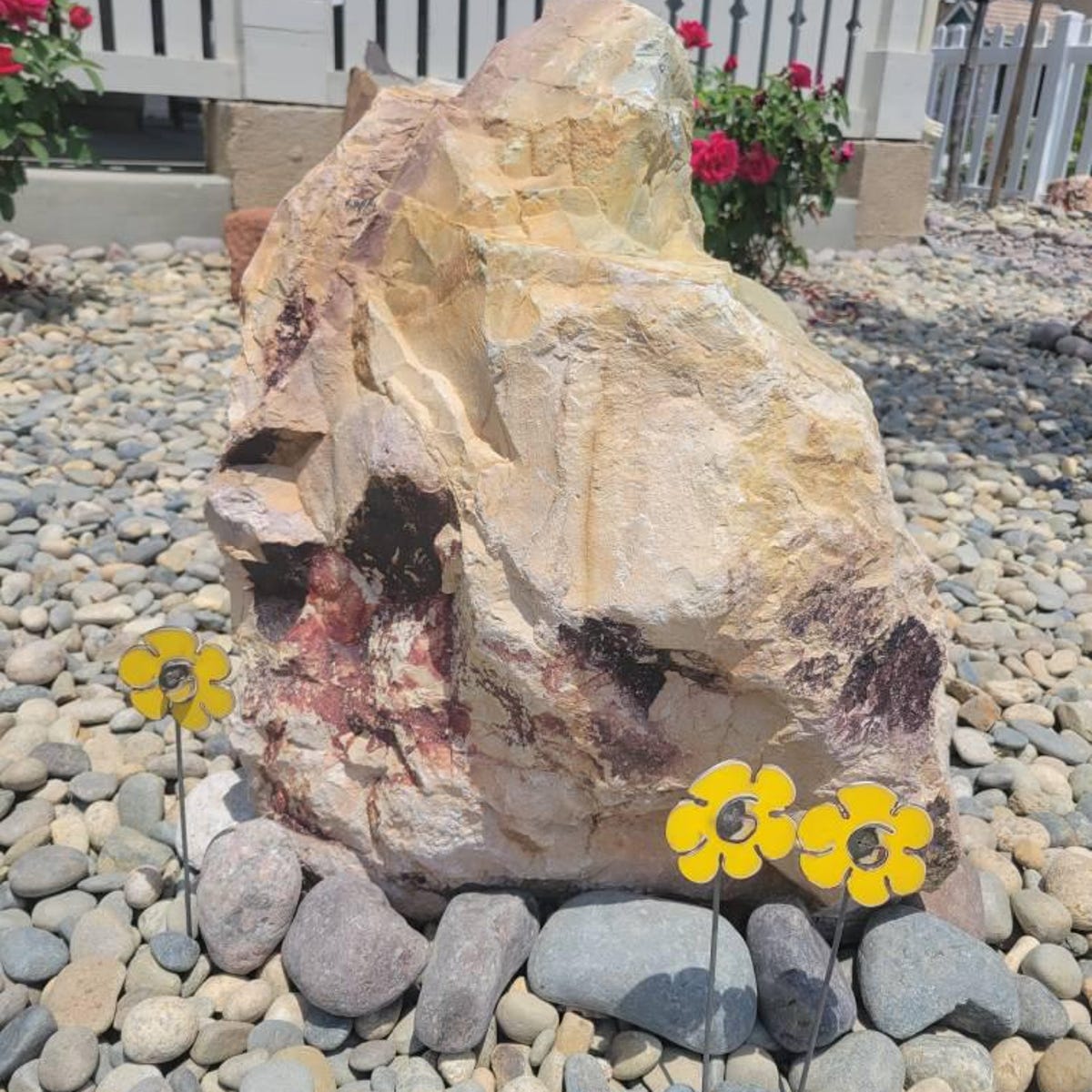 🔥Rustic Repurposed Metal Flowers ,Handcrafted Decorative Garden Art