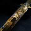 ⏰FREE SHIPPING NOW🔥🌹Vintage Luxury Gold Rose Design Spring Assisted Open EDC Blade Folding Survival Pocket Knife