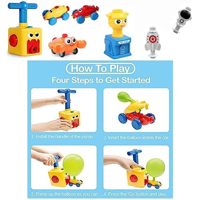 BalloonPump™ - Fun Packed Balloon Car Toy Pump Set