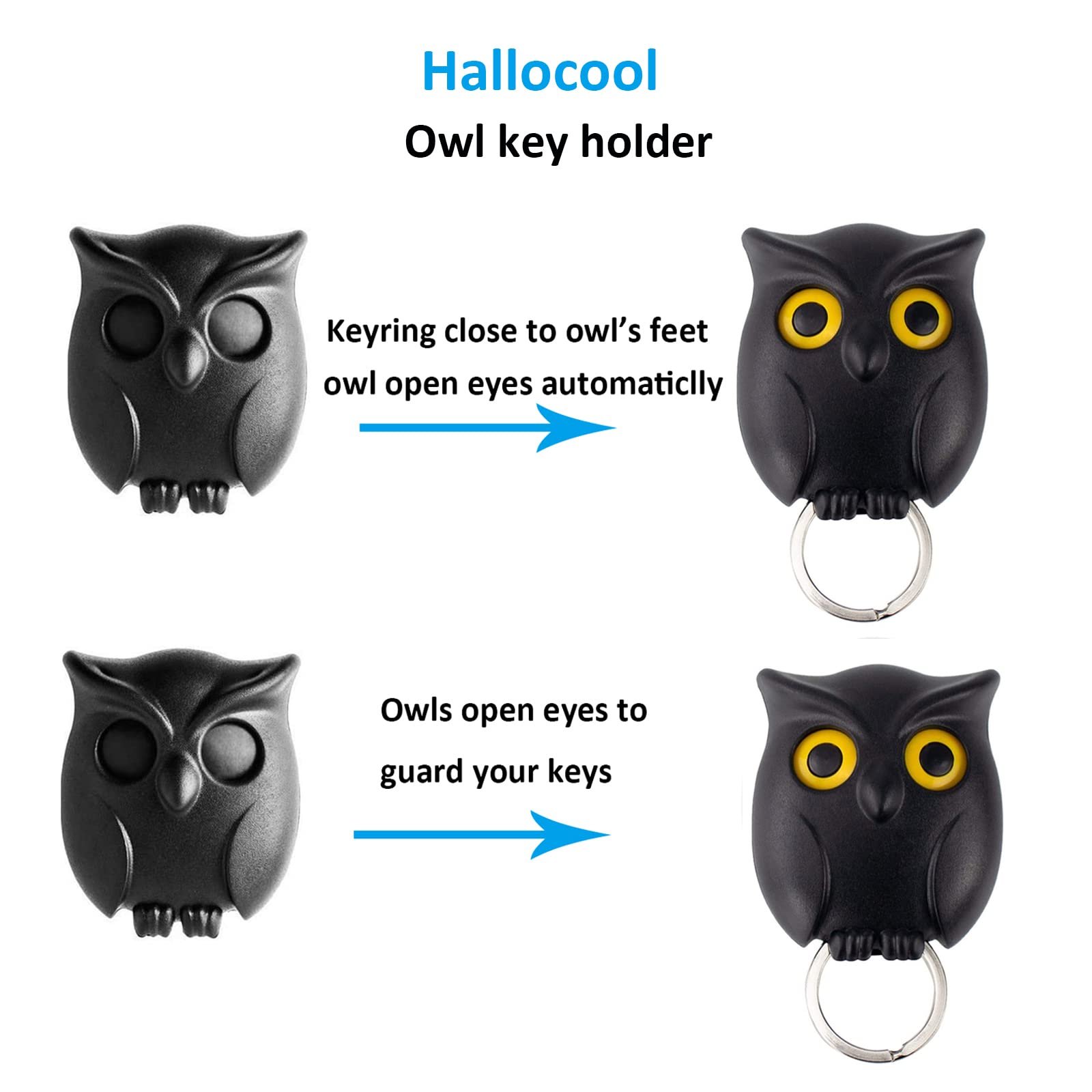 💥LAST DAY SALE 50% OFF🦉Halloween Owl Keychain Organizer