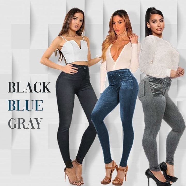 🔥LAST DAY 50% OFF🔥Margot Perfect Stretch Skinny Fit Pull-On Push-Up Plus-Size Denim Jeans Leggings - BUY 2 FREE SHIPPING