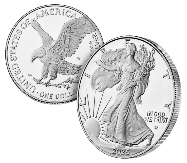 🎁TikTok Last Day Sale - 70% OFF🎉 American Eagle 2025 Silver - Gold Silver Proof Coin