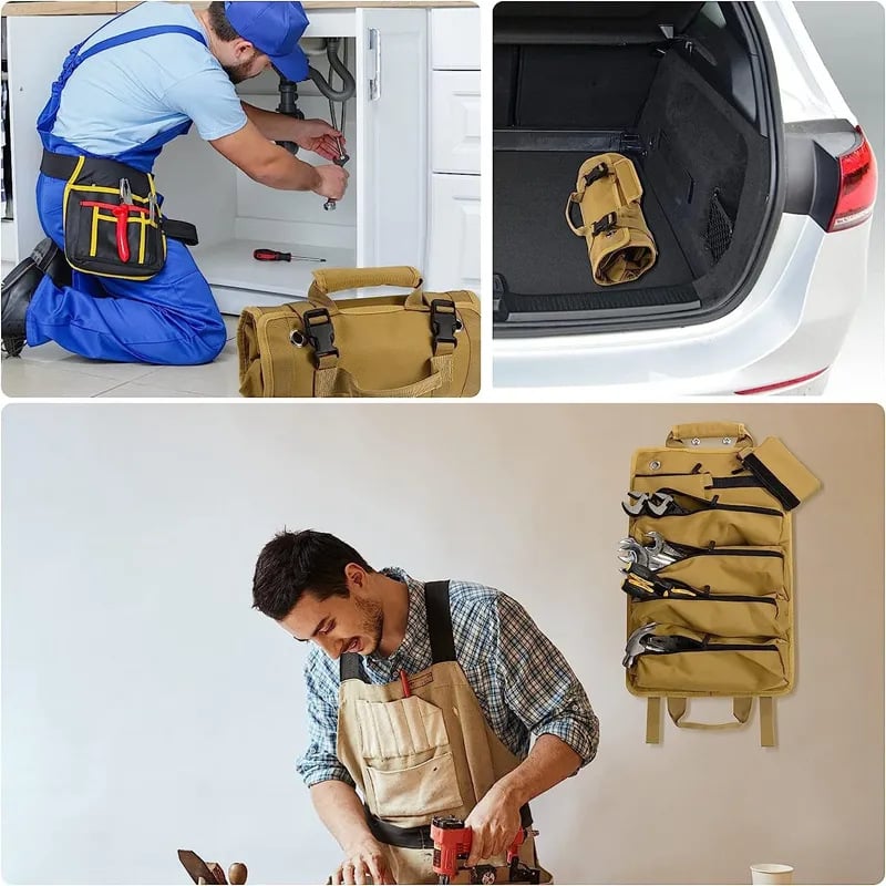 ⏰LAST DAY SALE 50% OFF💥Portable Foldable Tool Storage Bag, Roll Up Tool Bag