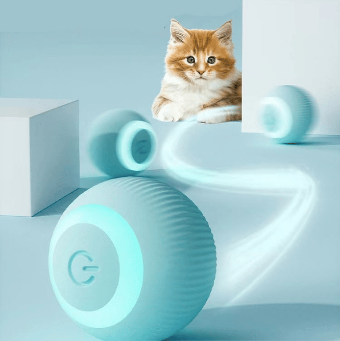 (🌲Early Christmas Sale- 50% OFF) 😻Interactive Toy for Cats-Self Rolling Ball