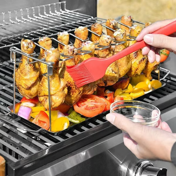 (🌲Early Christmas Sale- 49% OFF) 🍗Roasted Chicken Rack Holder - 🔥 BUY 3 SAVE Extra 20%