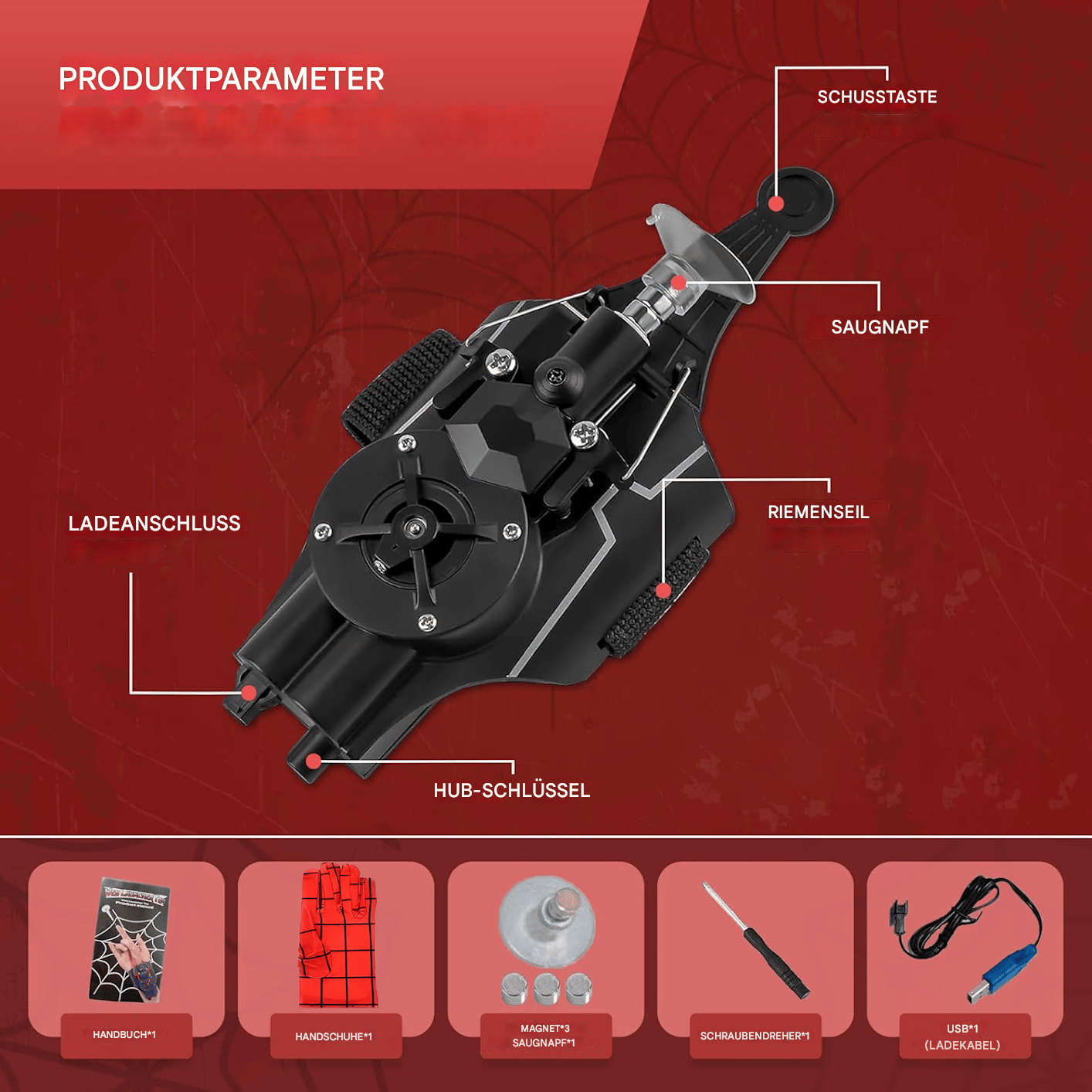 🕸️Web Shooter - Ein wunderbares Geschenk für Kinder🎁🕷️