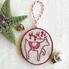 Last 24 Hours 49% OFF🎁🎄Jolly and Bright Hand Embroidery Christmas Ornaments kit