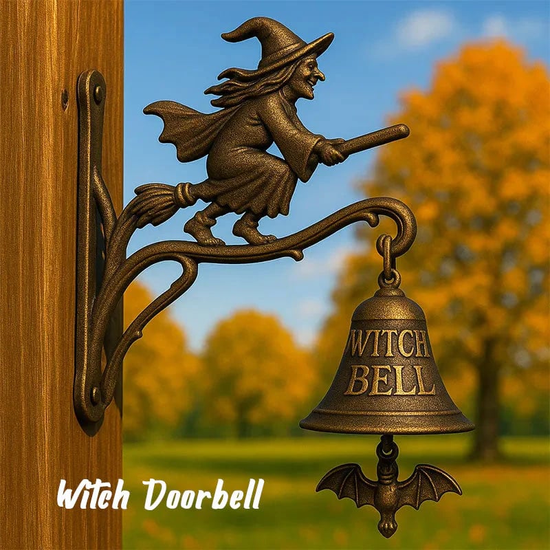 🎁Last Day Sale - 70% OFF🎉🧙‍♀️Let the magic welcome your guests at the door🔔 Witches Bell