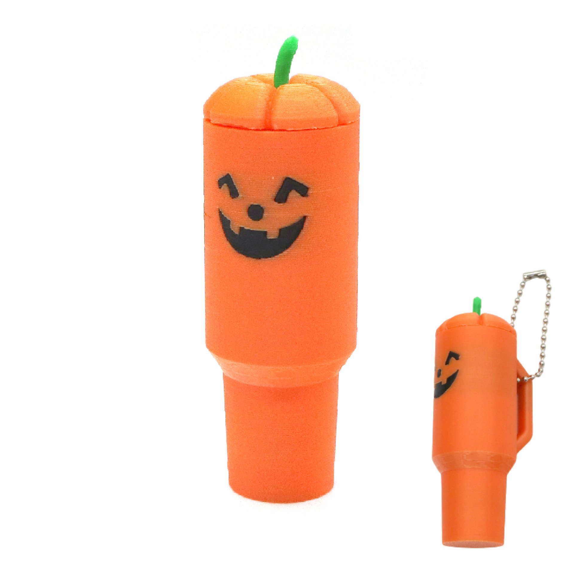 🎁TikTok Last Day Sale - 70% OFF🎉Lipstick Anti-Loss Keychain — Dual Themes: Halloween Pumpkin & Christmas Reindeer（With a key ring）