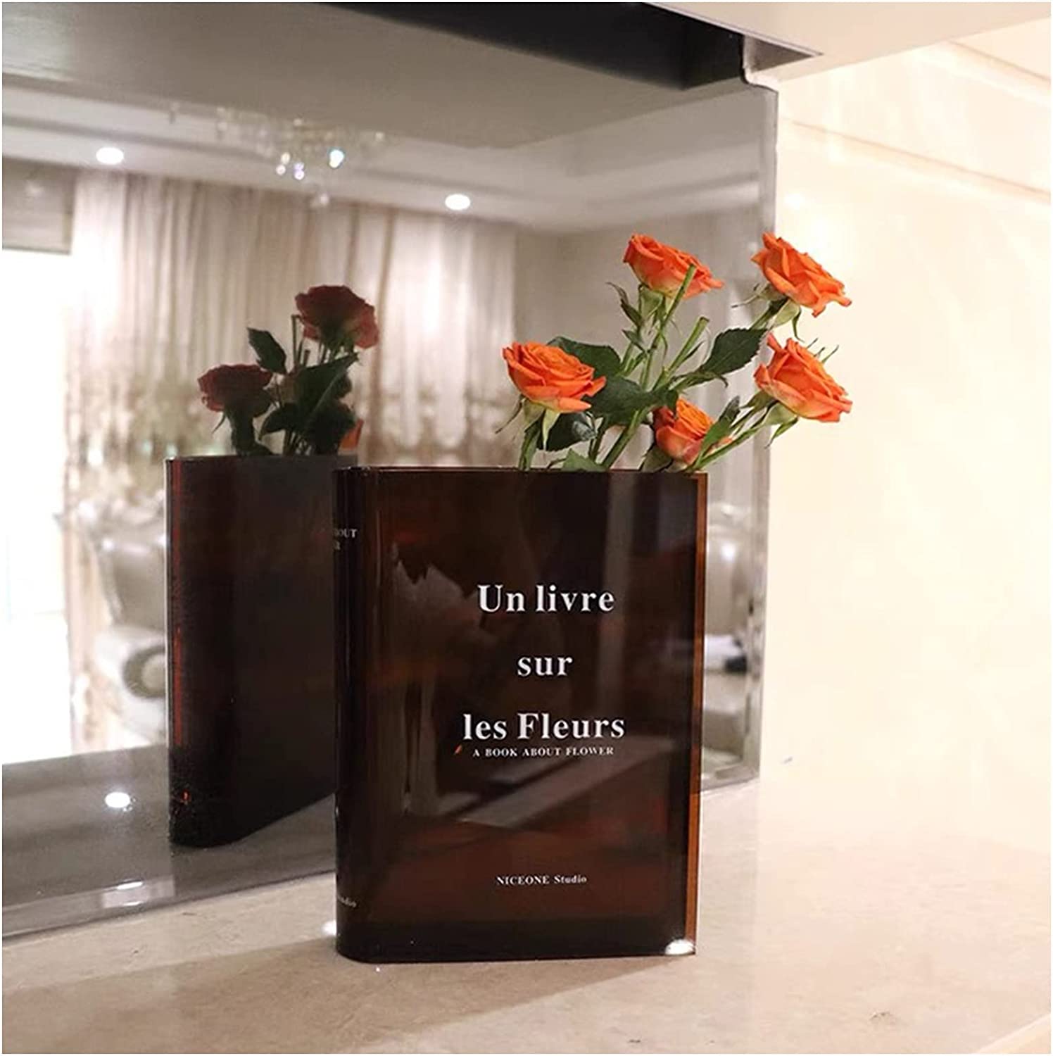 🔥Last Day Promotion 48% OFF - 🔥Acrylic Book Vase for Flowers(BUY 2 FREE SHIPPING NOW)