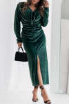 Women's V-neck Long-sleeved Autumn and Winter Elegant Dress