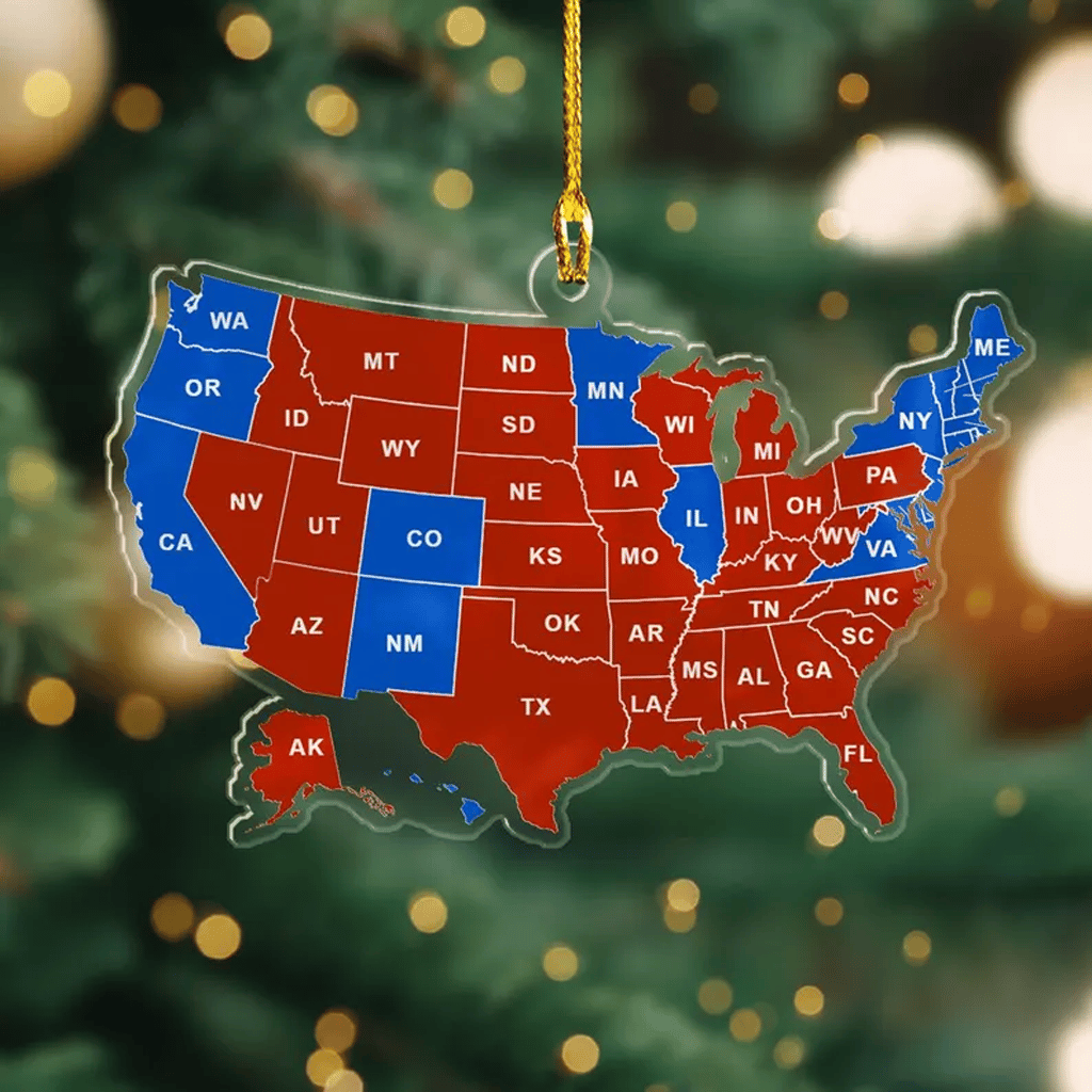 🎄US State 2024 Memor Ornament