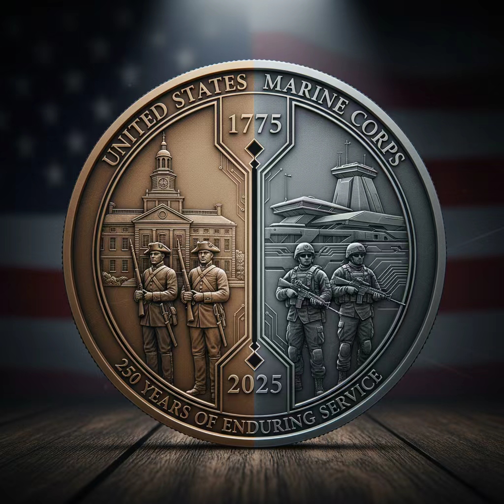 ✨ The Enduring Legacy Coin: 250 Years of Marine Corps Excellence