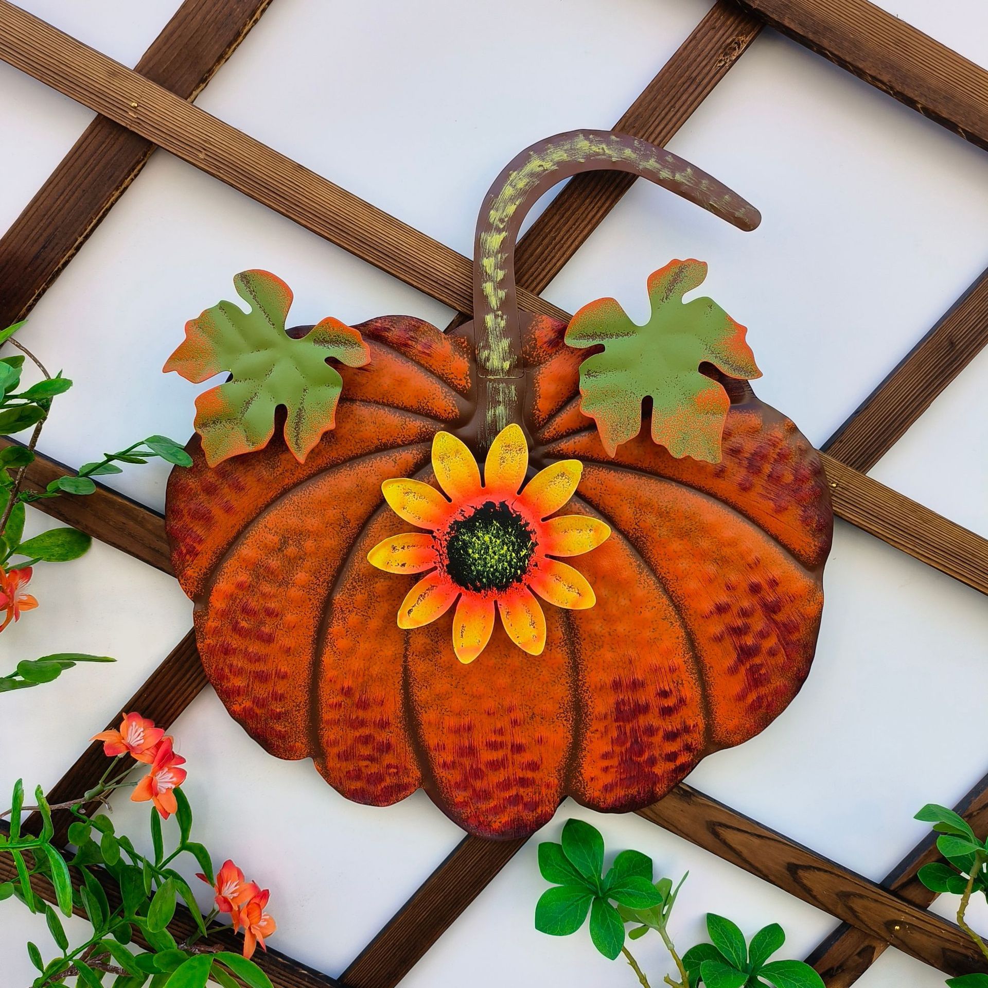 🎖️Halloween Special: 50% off everything! 💕Hand-carved metal pumpkin garden ornaments, 98.9% of people will buy🎁 One of each color [Free shipping]