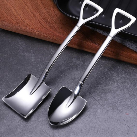 (Early Spring Hot Sale 50% OFF) Stainless Steel Shovel Spoon, Fork For Free Gift (1 SET/3 PCS)