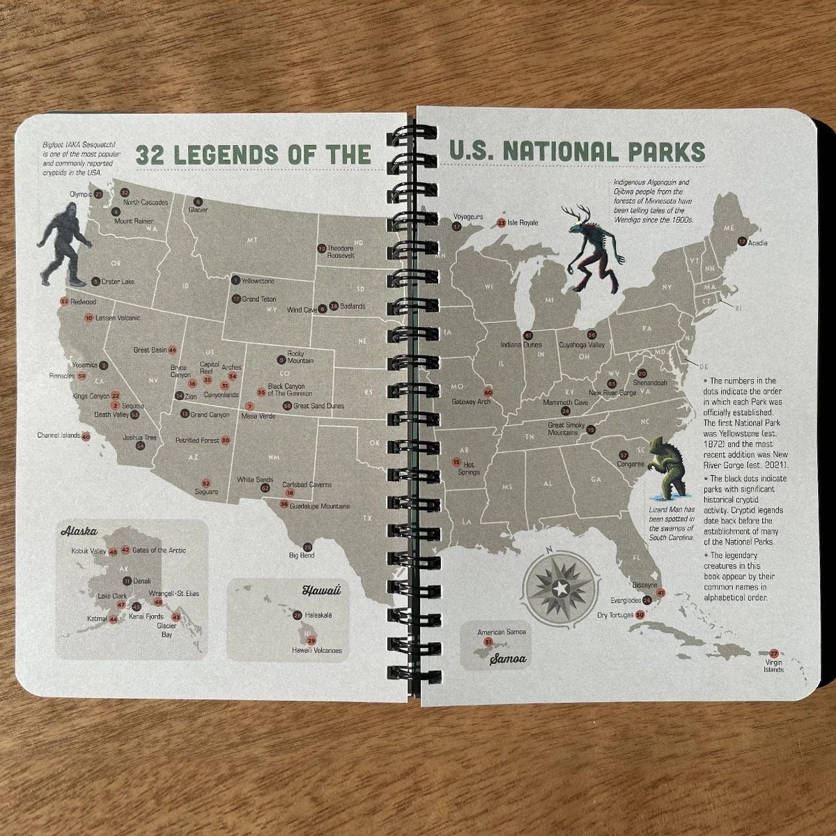 💥2024 LEGENDS OF THE NATIONAL PARK GUIDE BOOK