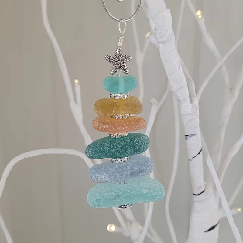 🎄2023🎁【Christmas Sale 75% OFF】Sea Glass Christmas Tree Ornament