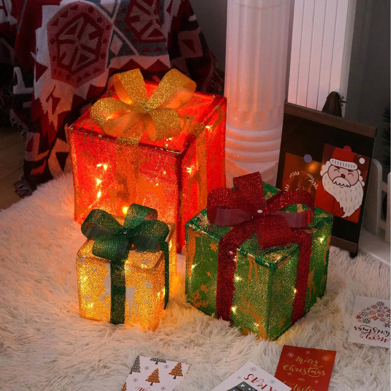 🔥Last Day Promotion 48% OFF-🎁-Christmas Gift Boxes LED Lights