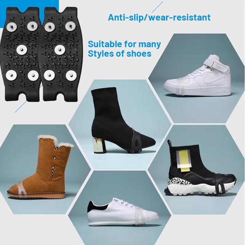 🎄TikTok Christmas Sale - 70% OFF✨Manganese steel spikes anti-slip shoe covers & BUY MORE SAVE MORE