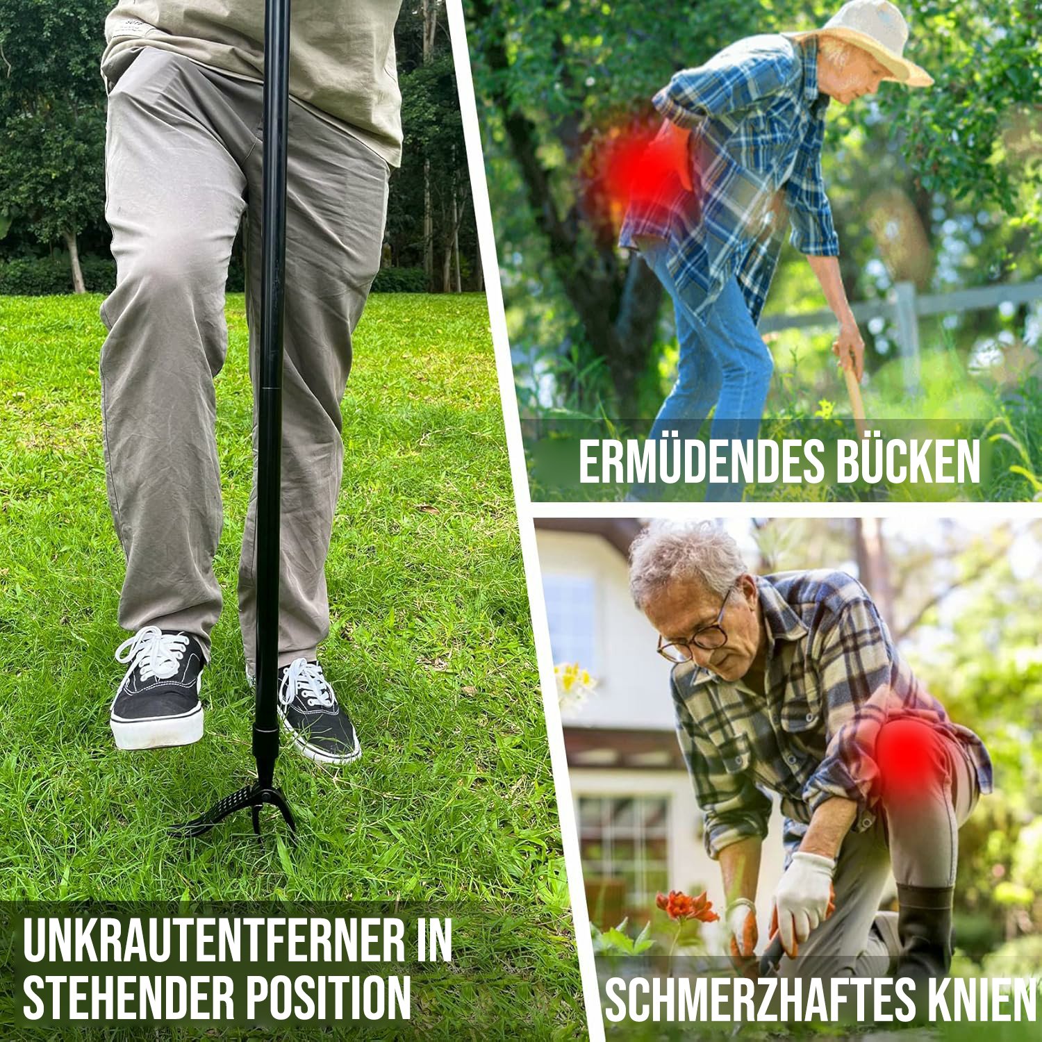 🔥Letzter Tag  50% RABATT🔥Abnehmbarer Stand Up Unkrautstecher