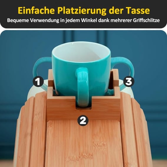 🏆Letzter Tag Verkauf 49% Rabatt🔥2025 Neuankunft - Bambus Couch Getränkehalter