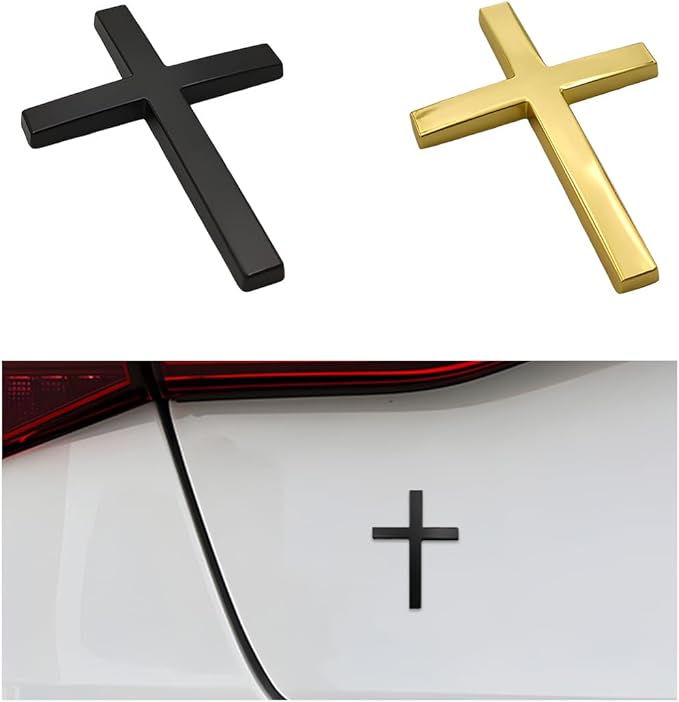⏰LAST DAY SALE 50% OFF✝️Metal Jesus Christ Cross Badge Stickers