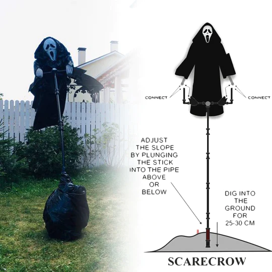 (💥Halloween Special Offer💥- 49% OFF) Height 2M Scream Scarecrow-FREE SHIPPING TADAY