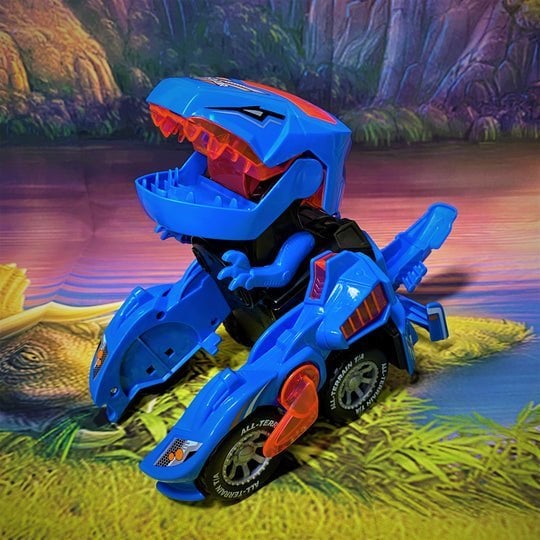 PERFECT GIFT FOR KIDS🎁 LED DINOSAUR TRANSFORMATION CAR TOY