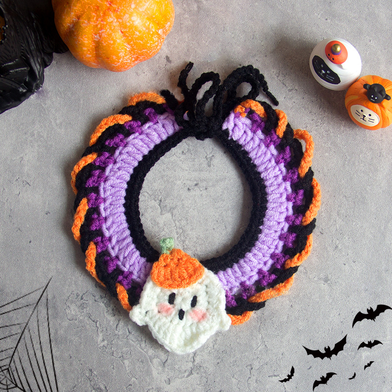 Whimsical Pumpkin & Purple Elegance Halloween Pet Hat