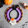 Whimsical Pumpkin & Purple Elegance Halloween Pet Hat