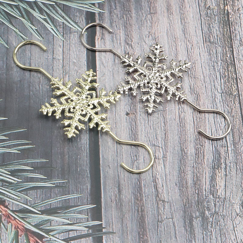 💥LAST DAY SALE 50% OFF💥Christmas S-Hooks with Snowflake(20pcs)