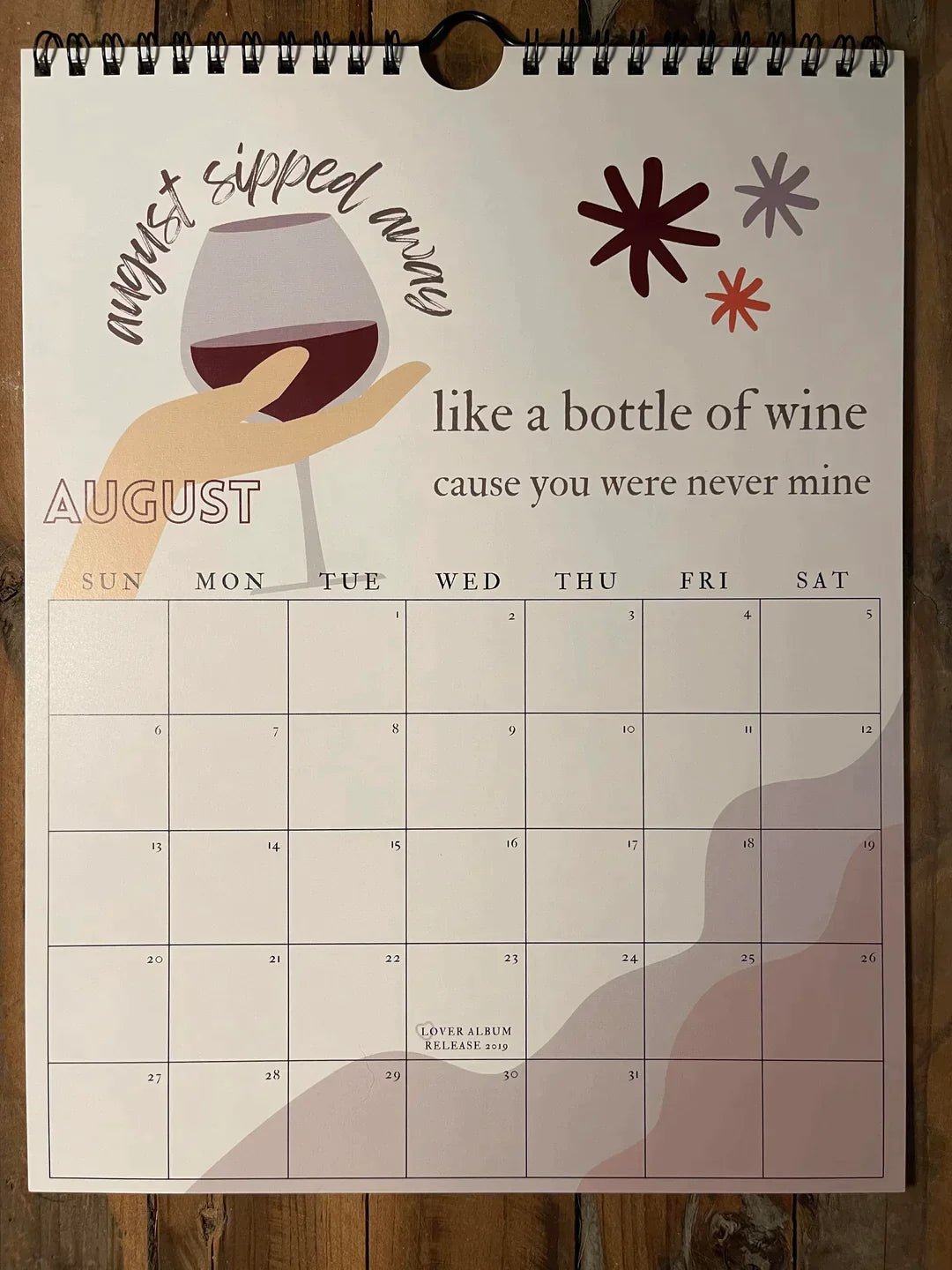 Tiktok Summer Sale🎉2024 TS Lyrics Calendar