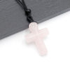 ✝️100% Handmade Natural Crystal Cross Necklace