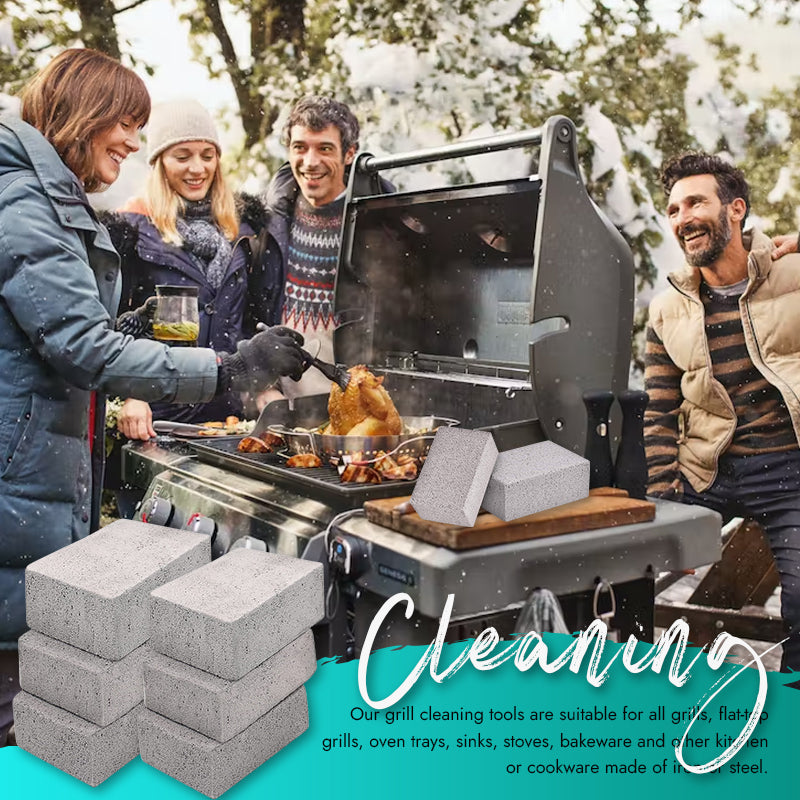 (🔥Last Day Promotion - 50% OFF) Natural Pumice Grill Griddle Cleaning Block (4 PCS)