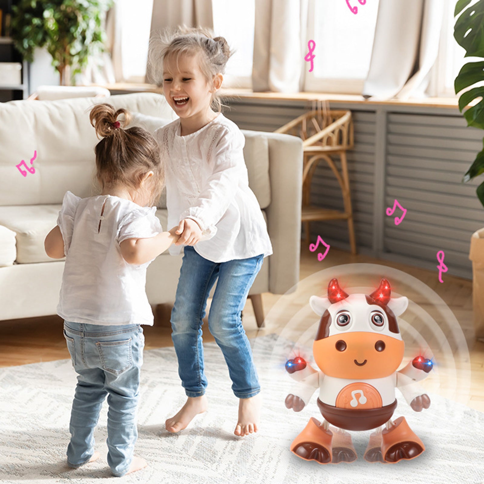 💥LAST DAY SALE 50% OFF💥Bop & Move Musical Baby Cow⚡Buy 2 Free Shipping