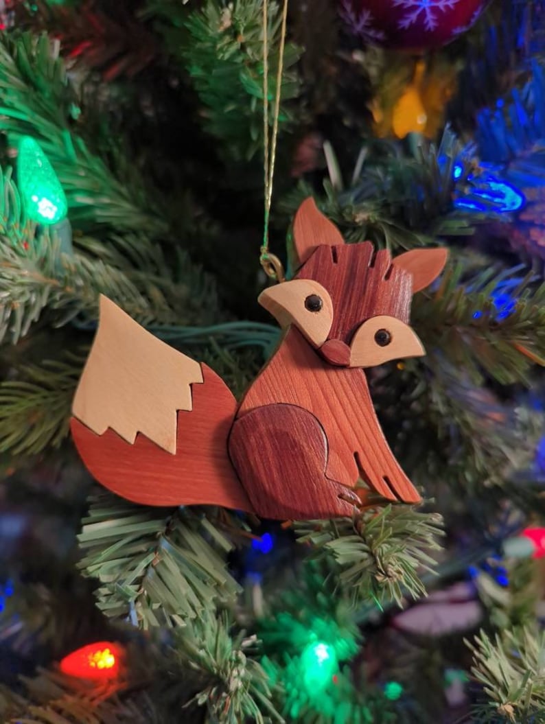 🎄🎅Christmas Presale - 49% OFF🎄-Hand-Carved Wooden Animal Christmas Ornaments