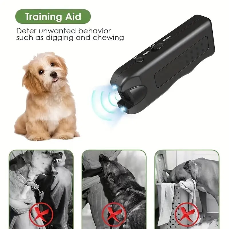 【Tiktok Summer Sale🎉】Handheld Bark Control Luminous Ultrasonic Dog Repeller🐕⚡Buy 2 Get Free Shipping