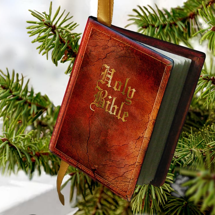 🎄Christmas Hot Sale 70% OFF🎄Miniature Bible Book Ornament with Christmas Nativity Story