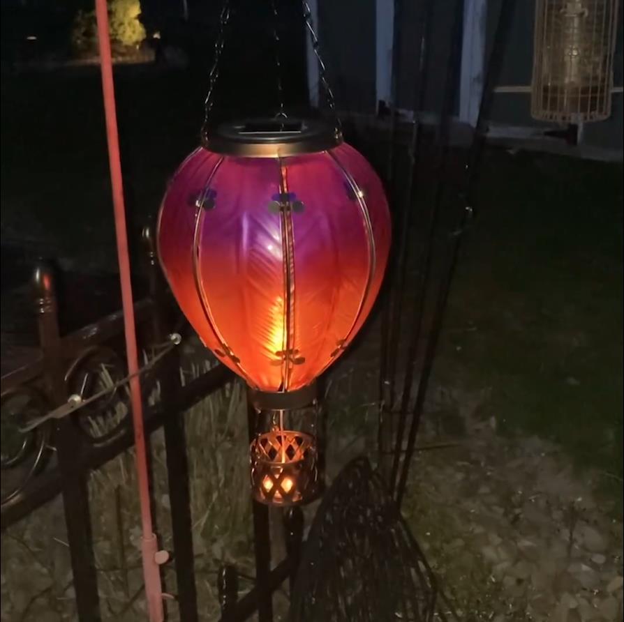 🔥Last Day Promotion 50% OFF🔥Solar Hot Air Balloon With Simulated Flame Effect