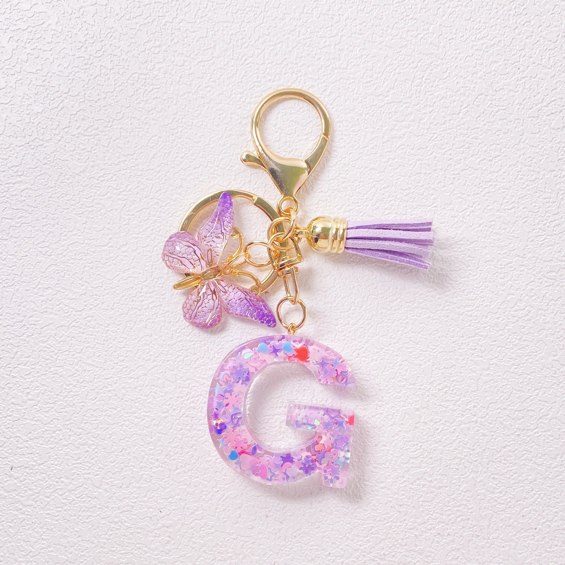 🎄TikTok Christmas Sale - 70% OFF🎄Initial Letter Keychains🦋