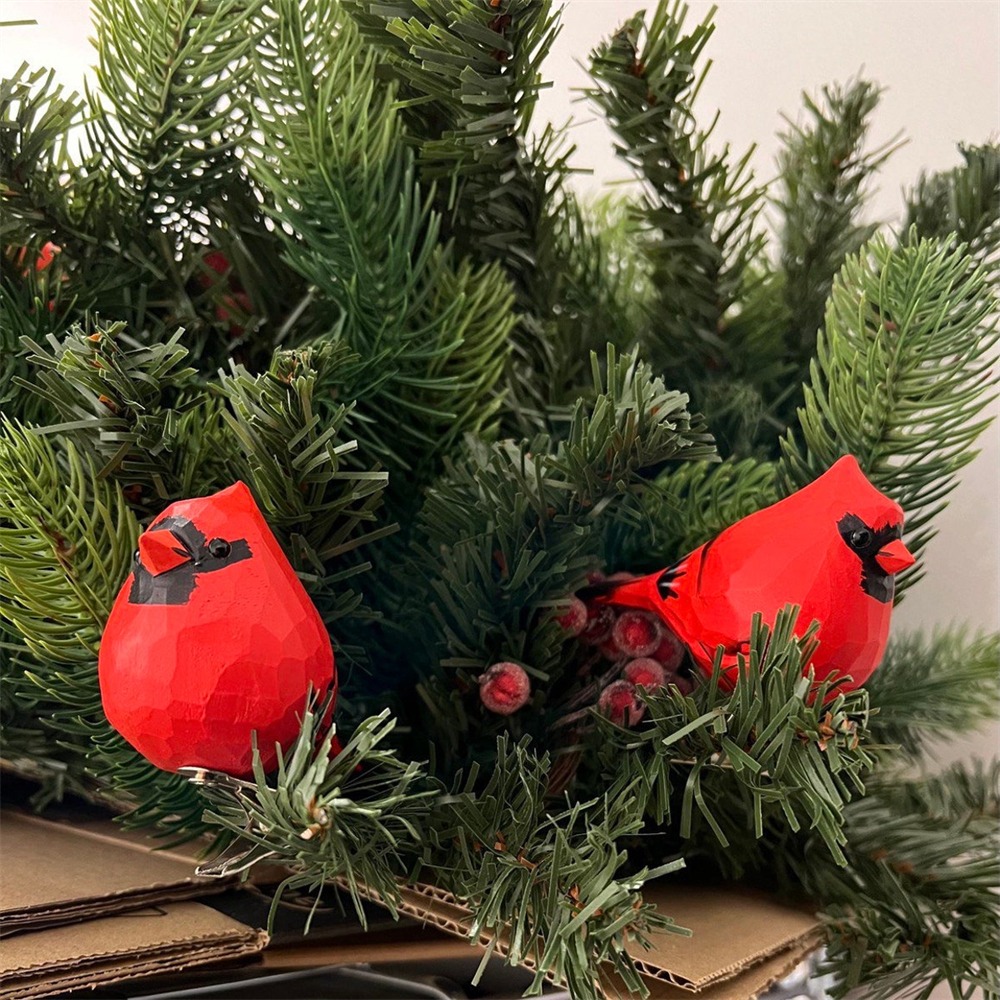 🐦Handmade Clip-On Bird Ornaments for Christmas Trees