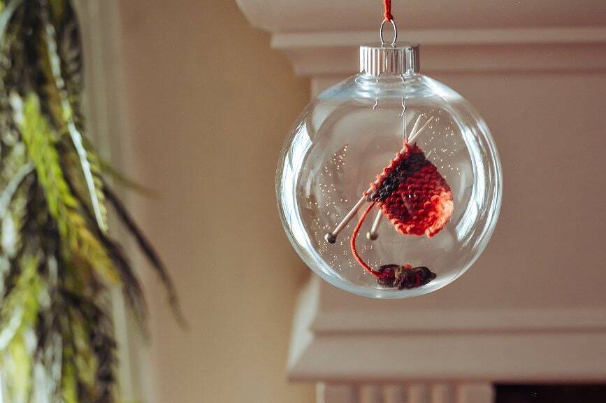🎅CHRISTMAS SALE NOW-49% OFF🎄-Knitting Christmas Ornament, Knit Gift, Holiday Decor, Knitters Gift