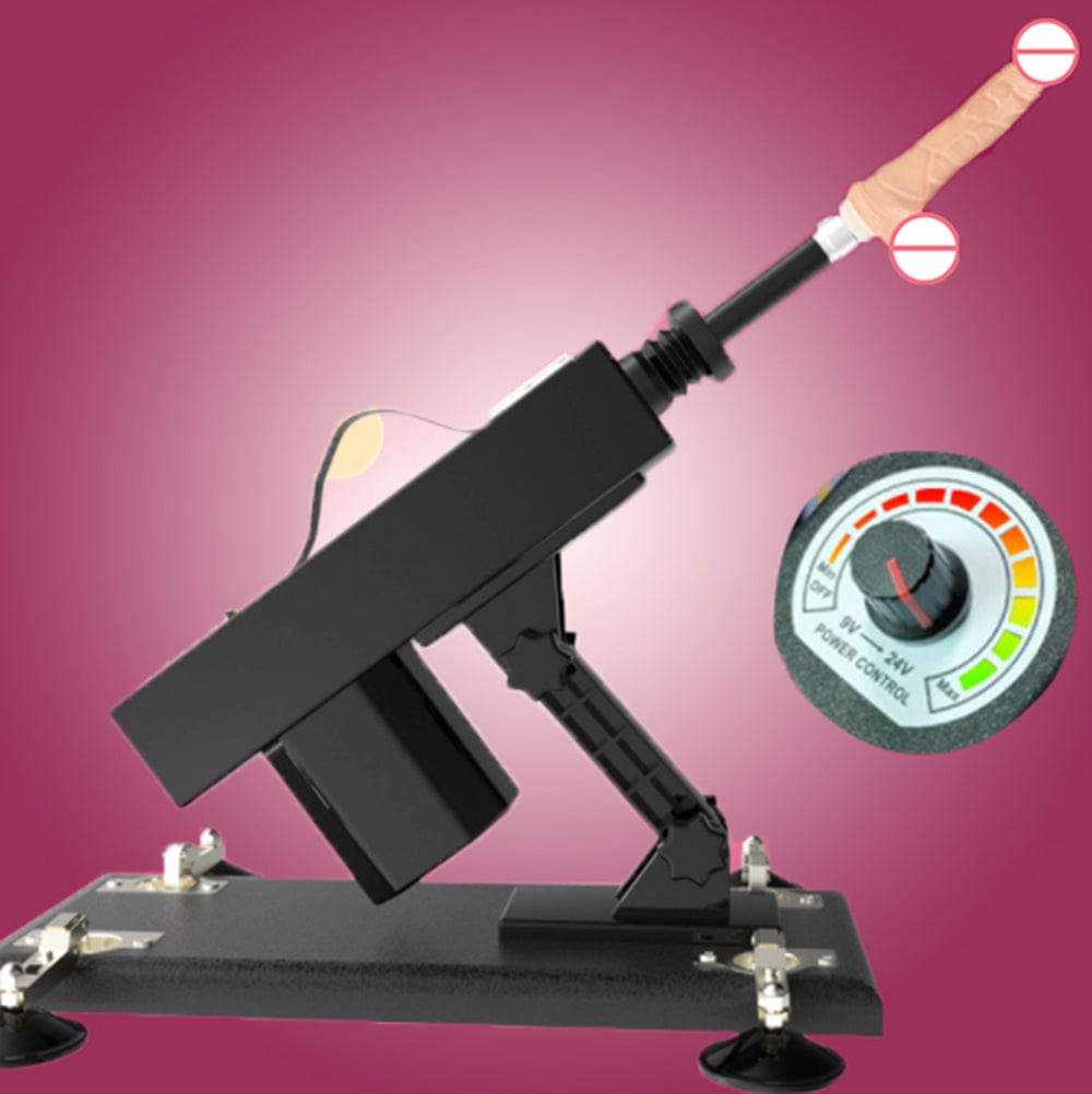 Pumping Gun - Full-automatic Simulated Penis Masturbation Telescopic Dildos Machine
