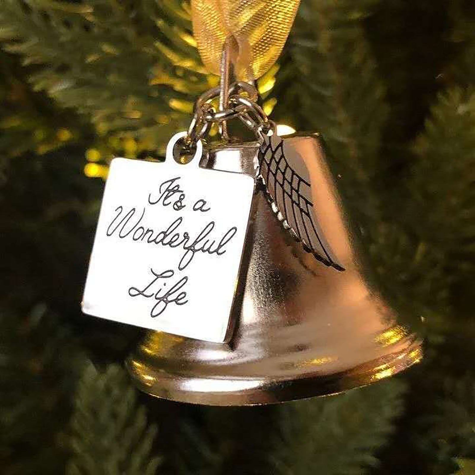 Christmas Ornaments Angel Wings Bell--Memorial Christmas Gift(Buy 4 get Free shipping)
