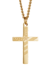 Men's Stainless Steel or 14K Gold Plated American Flag Cross Necklace - Proverbs 30:5 Bible Verse - Christian Jewelry Gift