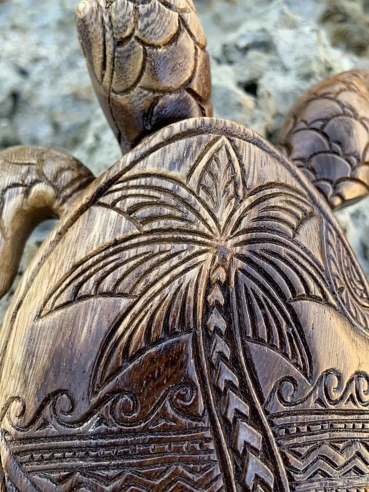 (🔥Last Day 50% OFF) Hawaiian Turtle WoodCarving