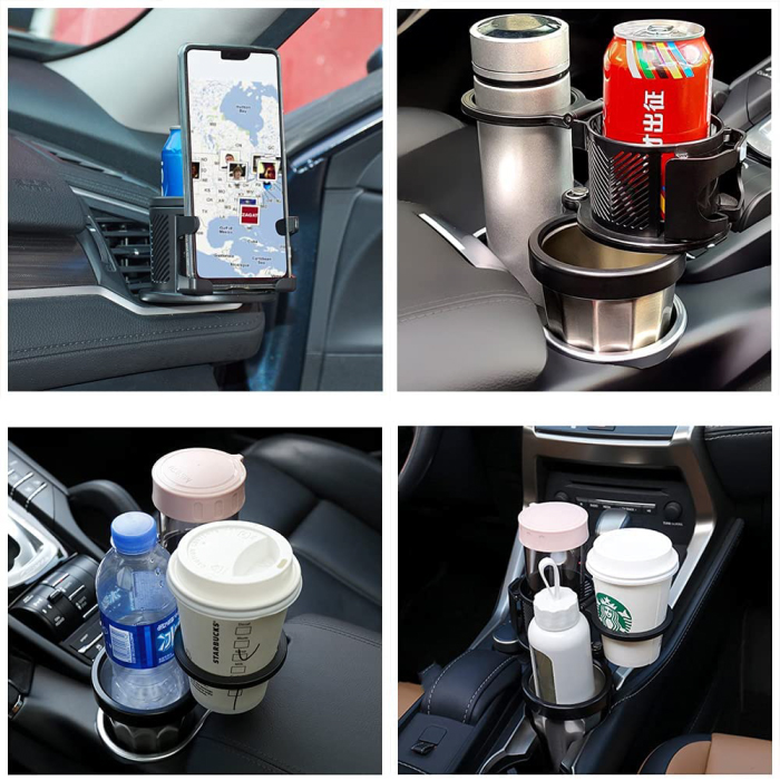 (🎯 New Year Sale) 2022 Multifunctional Car Cup & Phone Holder, Buy 2 Free Shipping