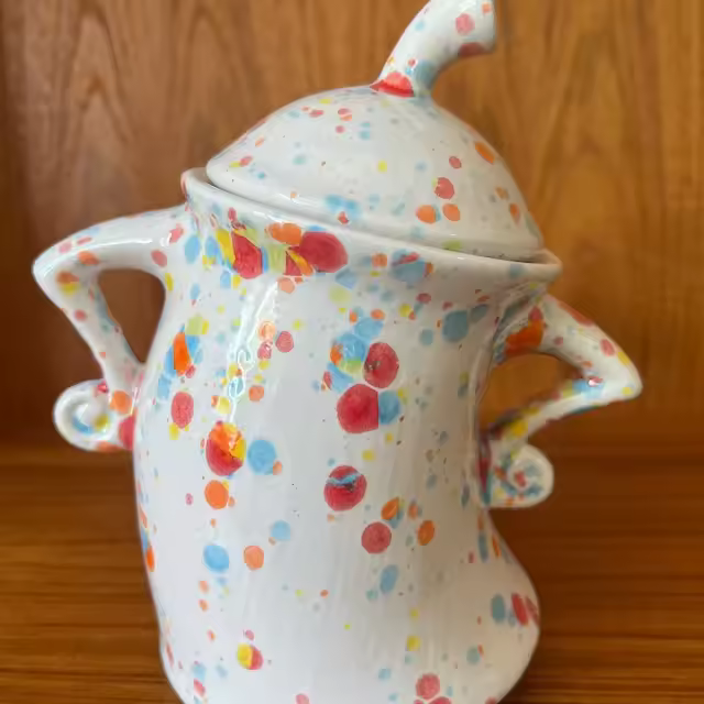 ☕🥃Handmade Canister With Attitude