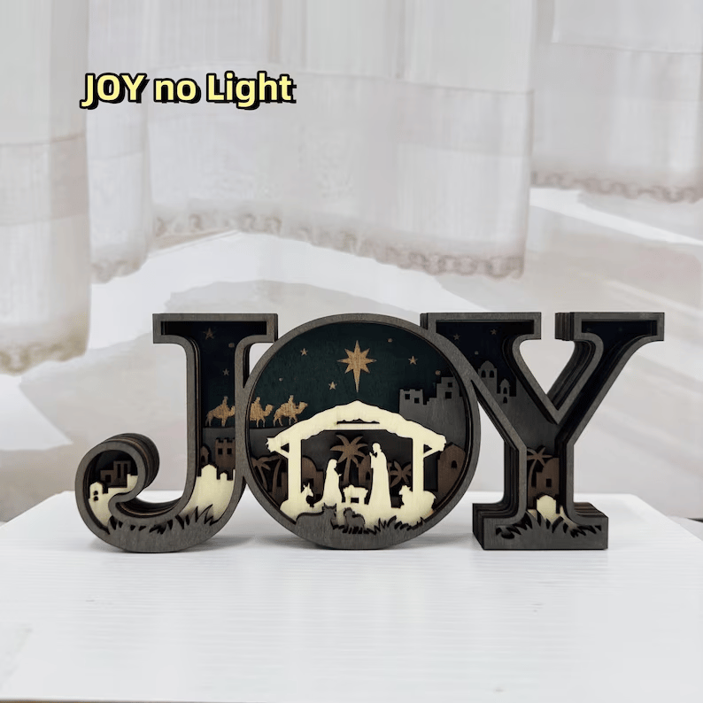 🔥Nativity Scene Wooden Ornaments